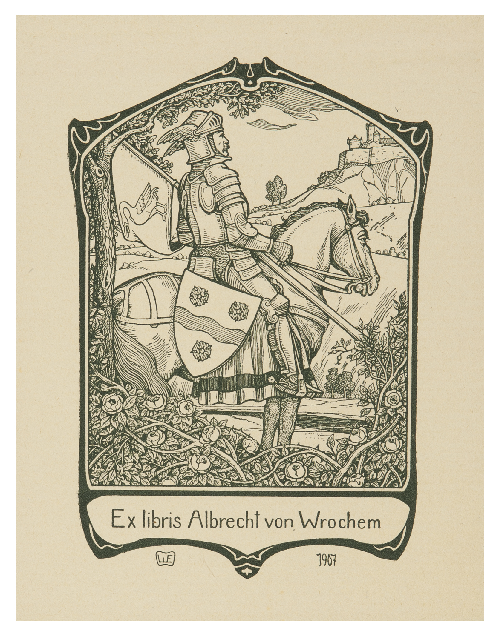 Wilhelm Ehringhausen, Exlibris Albrecht von Wrochem | LWL-Museum for ...